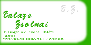balazs zsolnai business card